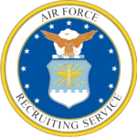 air force recruiting service logo