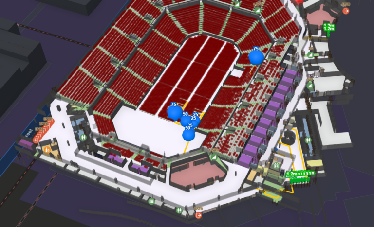 Seat-Level Digital Twins: Scaling ArcGIS Indoors and Public Safety for Multi-Tiered Arenas